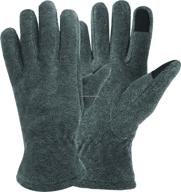 Picture of Hot Shot Mens 220G Microfleece Glove Pro-Text Fingertip Gray