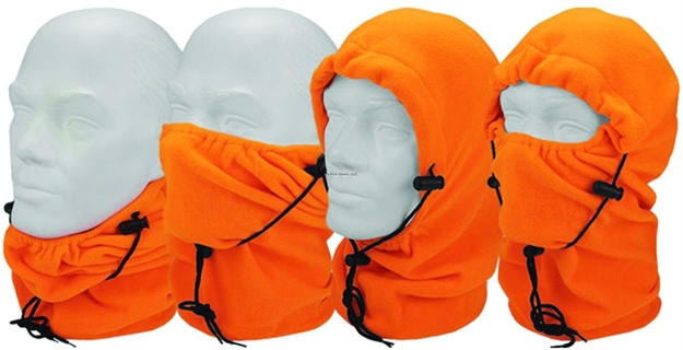 Picture of Hot Shot Mens Challenger 4 IN 1 Hood Balaclava/Gaiter/Hood Blaze Orange