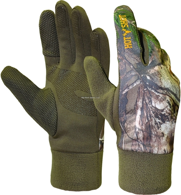 Picture of Hot Shot Mens Grazer Xsf Stretch Fleece Glove Pro-Text Realtree Xtra