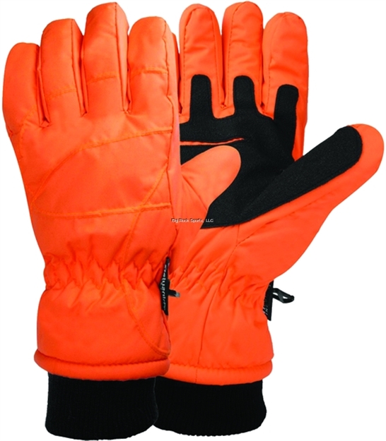 Picture of Hot Shot Mens Nylon Glove 40Gr OF Thinsulate Waterproof Blaze Orange
