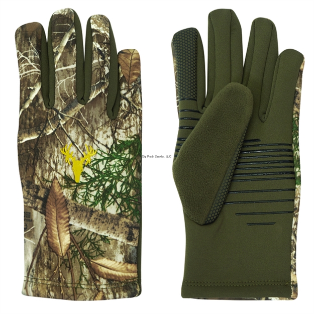 Picture of Hot Shot Men's Stretch Fleece Touch Glove, Medium, Realtree Edge