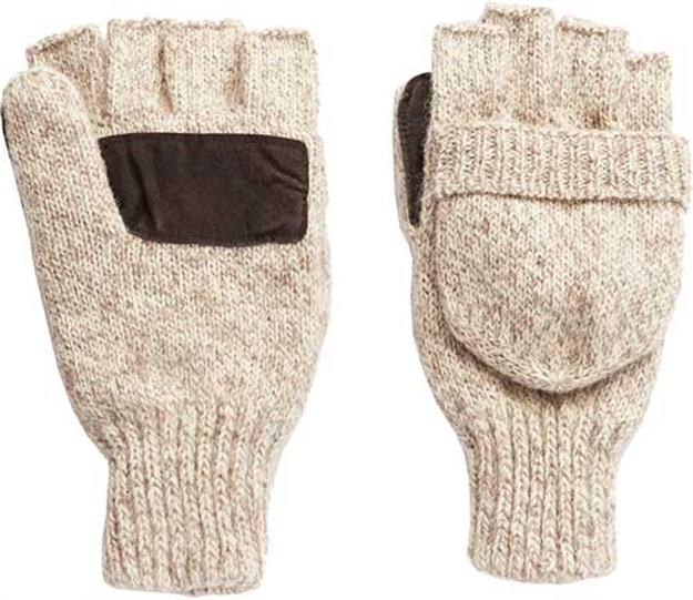 Picture of Hot Shot Shot Basics Ragg Wool Pop- Top Mitten Insulated Oatmeal 202381