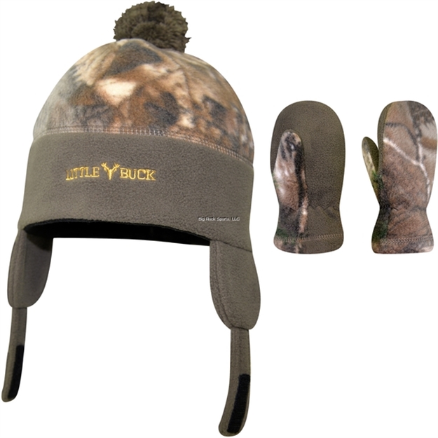 Picture of Hot Shot Toddler Camo Fleece Hat And Mitten Set