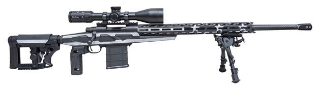 Picture of Howa Flag Chassis Mdt W/ Bipod Grayscale 308Win 24" Threaded HCRA73107USGMDT 682146880229