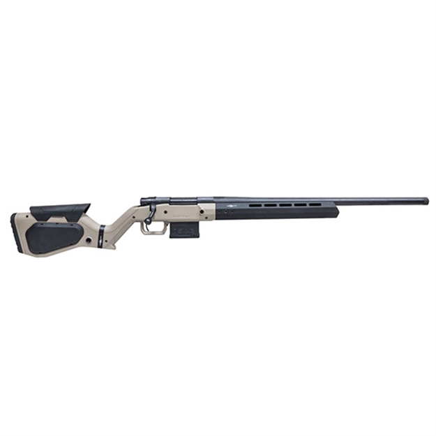 Picture of  Howa Hhera308hbtan M1500 Hera 308 Win 5+1 24" Heavy Threaded Barrel, Black Rec, Tan & Black Hera H7 Chassis Stock 682146879681