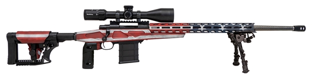 Picture of Howa Flag Chassis 308 Usa Flg Win 24" Threaded W/Scope HCRACF308USAMDT