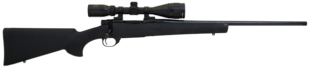 Picture of  Howa Hgp27mmb M1500 Gamepro Gen2 7Mm Rem Mag 3+1 24" Threaded Barrel, Blued Metal Finish, Black Fixed Hogue Pillar-Bedded Overmolded Stock, Includes Gamepro 4-12X40mm Scope 682146398557