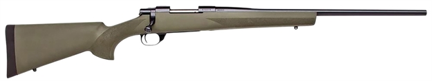 Picture of  Howa Hgr72133 1500 Hogue 243 Win 5+1 22" Black Heavy Barrel, Black Stainless Steel Drilled & Tapped Receiver, Green Hogue Overmolded Synthetic Stock, Right Hand