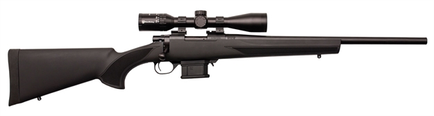 Picture of Howa Mini Action 450 Bushmaster 16" Black Fixed Hti Pillar-Bedded Stock Right Hand