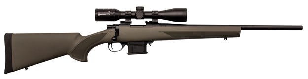 Picture of Howa Mini Action 450 Bushmaster 16" Green Fixed Hti Pillar-Bedded Stock Black Right Hand