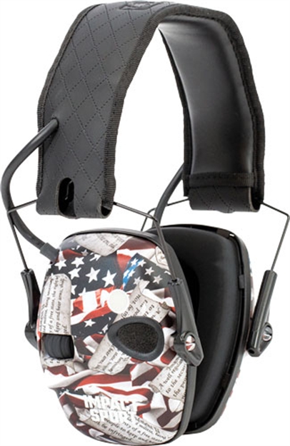 Picture of Howard Leight Impact Sport With Bluetooth 2Nd Amendment Print IN Med/Lg Size R-02545 033552025450