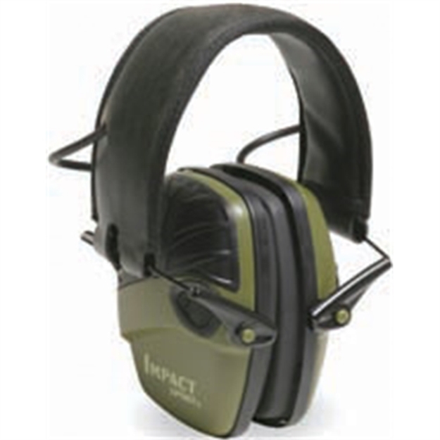 Picture of Howard Leight R01526 Impact Sport Electronic Muff 22 DB Over The Head Green/Black Adult R-01526