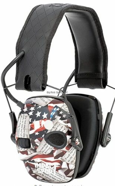Picture of Howard Leight Impact Sport With Bluetooth 2Nd Amendament Print IN Youth/Adult Small Size R-02546 033552025467