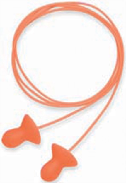Picture of Howard Leight R01522 Corded Ear Plugs Quiet Foam 26 DB Behind The Neck Orange Adult 2 Pair R-01522