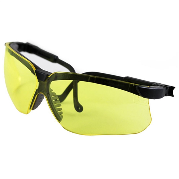 Picture of Howard Leight R03571 Uvex Genesis Adult Amber Lens Anti-Fog Black Frame R-03571