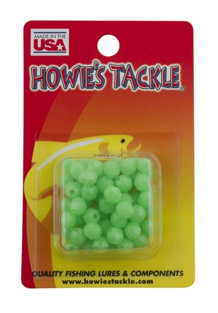 Picture of Howie 6Mm Facetted Beads; Green Glow, 50Pk