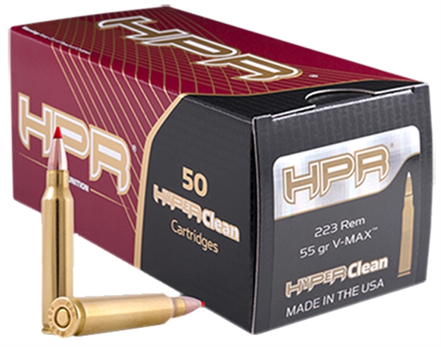 Picture of Hpr Ammunition 223055Vmx Rifle 223 Remington V-Max 55Gr 50Box/20Case