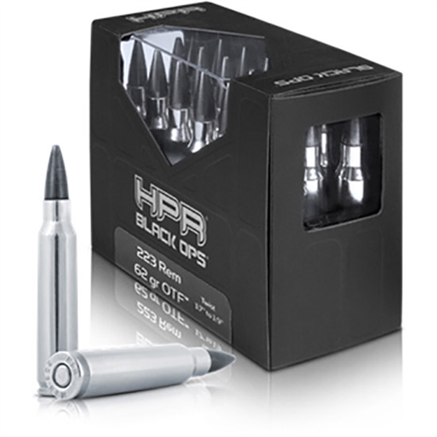 Picture of Hpr Black Ops Hyperclean Rifle Ammo 223 Rem, Otf, 62 Grains, 3021 Fps, 20, Boxed