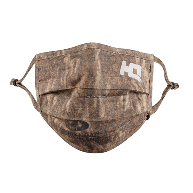 Picture of HQ Outfitters Face Mask 8 Pack, Adjustable Ear Loops, Anti Microbial Lining, Washable, Mossy Oak New Bottomland
