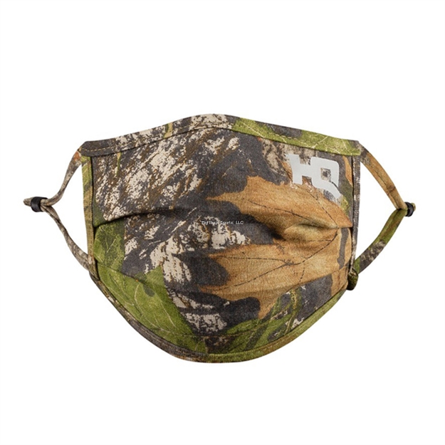 Picture of HQ Outfitters Face Mask 8 Pack, Adjustable Ear Loops, Anti Microbial Lining, Washable, Mossy Oak Nwtf Obsession