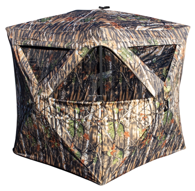 Picture of HQ Outfitters Hub Blind, 58" X 58" X 67" Height, Customizable Full Corner Windows, Backpack Carry Bag.
