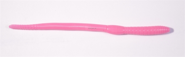 Picture of HR Tackle Bubblegum Worms, 6", 20/Pack, Hot Pink, Neutral Buoyancy