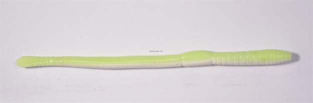 Picture of HR Tackle Bubblegum Worms, 6", 20/Pack, Key Lime, Neutral Buoyancy