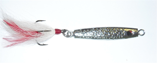 Picture of HR Tackle Bucktail Stingsilver Jig, 1/2 Oz, Chrome