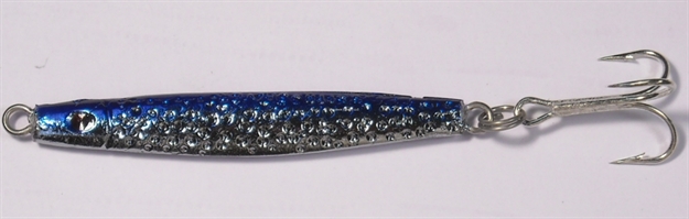 Picture of HR Tackle Chrome Stingsilver Jig, 1 1/8 Oz, Chrome/Blue