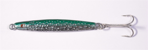 Picture of HR Tackle Chrome Stingsilver Jig, 1 1/8 Oz, Chrome/Green