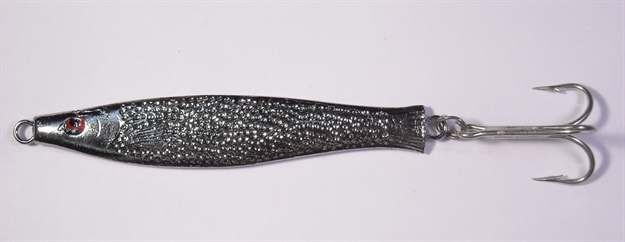 Picture of HR Tackle Chrome Stingsilver Jig, 5", 4 Oz, 4/0 Hook, Chrome