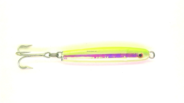 Picture of HR Tackle Painted Stingsilver Jig, 1 1/2 Oz, Chartreuse Pearl Silverside