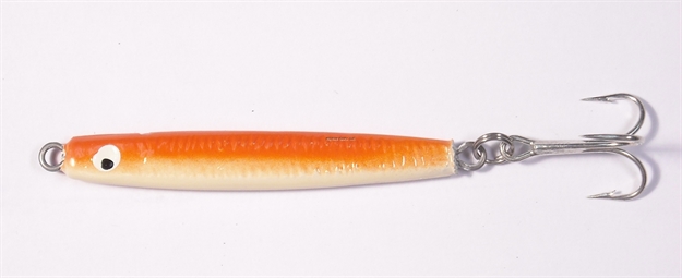 Picture of HR Tackle Painted Stingsilver Jig, 1 1/4 Oz, Organe Back White Belly
