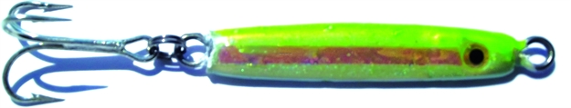 Picture of HR Tackle Painted Stingsilver Jig, 1/2 Oz, Chartreuse Pearl Silverside