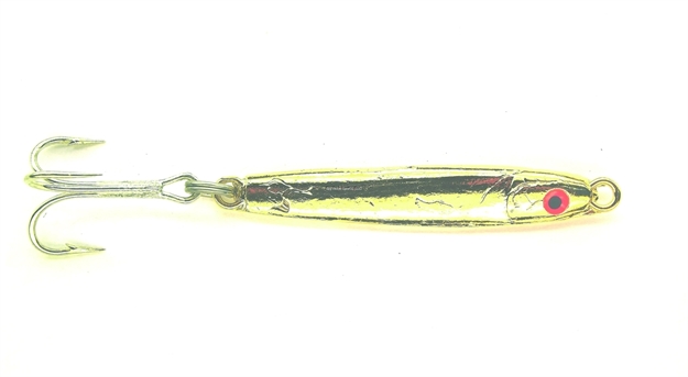 Picture of HR Tackle Painted Stingsilver Jig, 3/4 Oz, Gold Silverside