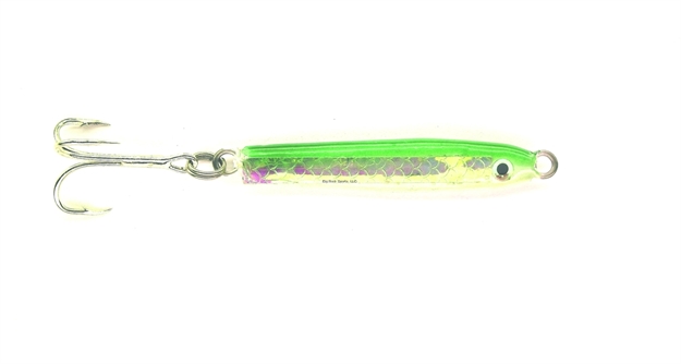 Picture of HR Tackle Painted Stingsilver Jig, 3/4 Oz, Green Pearl Silverside