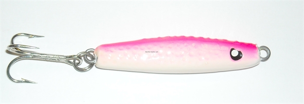 Picture of HR Tackle Short Body Stingsilver Jig, 2 Oz, Pink Back White Belly