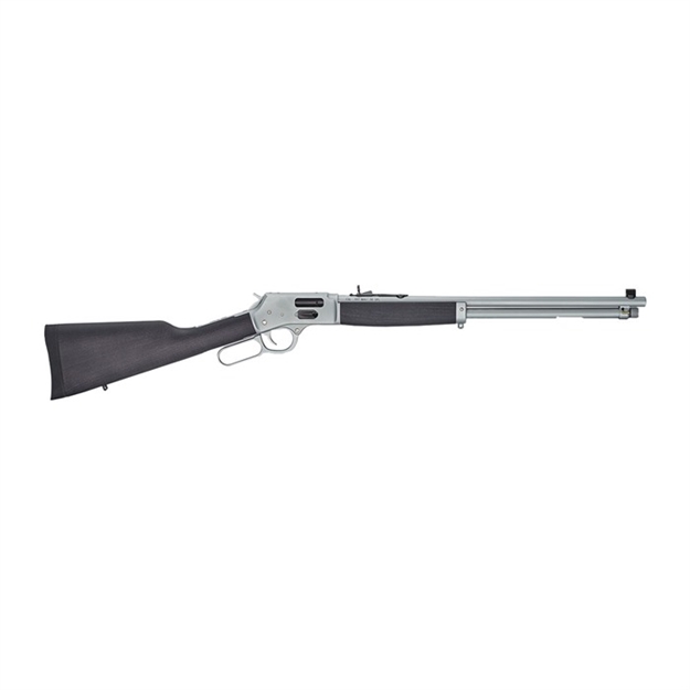 Picture of  Henry H012gmaw Big Boy All Weather Side Gate Full Size 357 Mag 10+1 20" Hard Chrome Plated Steel Barrel, Satin Hard Chrome Steel Receiver, Stained Hardwood Wood Stock Right Hand 619835200372