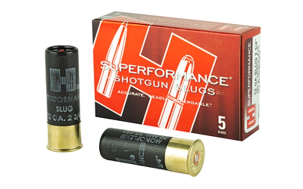 Picture of Hornady Superformance Shotgun Slugs 12 Ga, 2-3/4 In, 11/16Oz, 1950 Fps, 5 Rnd Per Box 86236 090255862362
