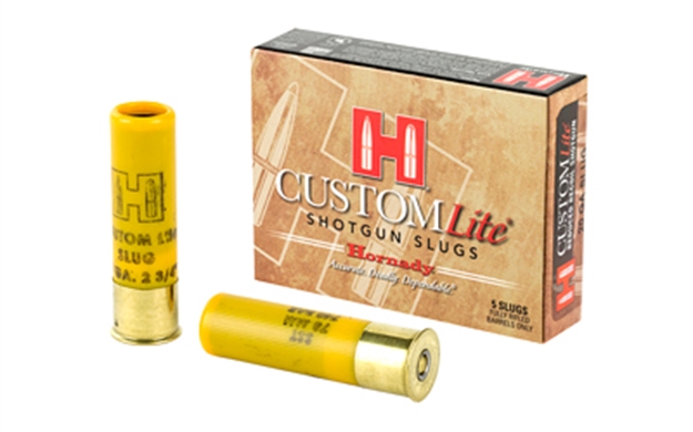 Picture of Hornady Custom Lite Shotgun Slugs 20 Ga, 2-3/4 In, 37/64Oz, 1600 Fps, 5 Rnd Per Box 86233 090255862331