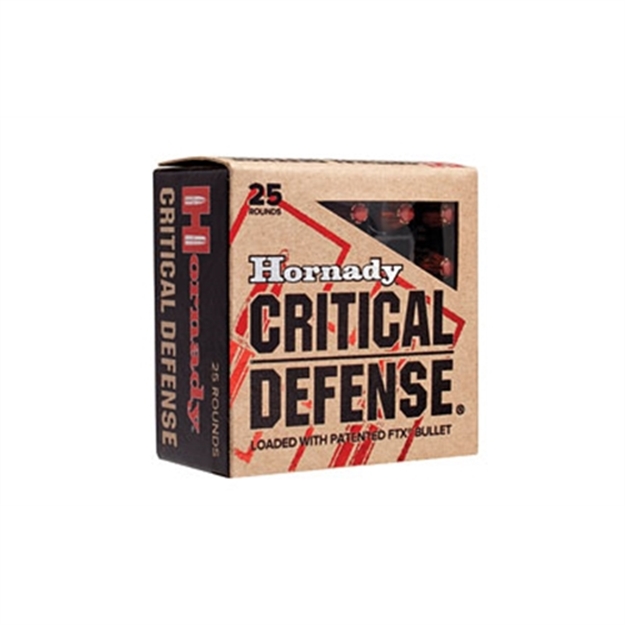Picture of Hornady 90500 Critical Defense  357Mag 125Gr Hornady Flex Tip Expanding 25 Per Box/10 Case 090255905007