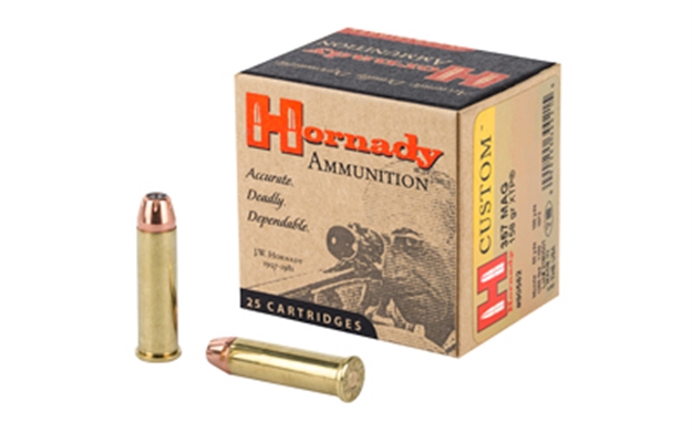 Picture of  Hornady 90562 Custom  357Mag 158Gr Hornady Xtp Hollow Point 25 Per Box/10 Case 090255300215