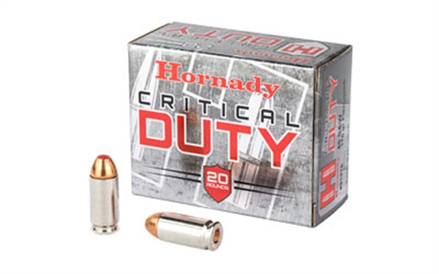 Picture of Hornady Critical Duty Pistol Ammo 40 S&W, Flexlock, 175 Gr, 1010 Fps, 20 Rnd, Boxed 090255913767