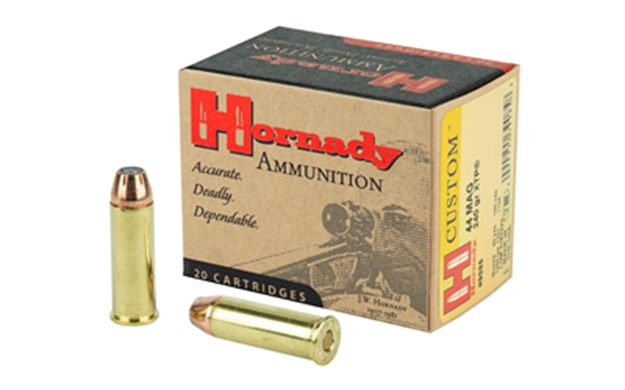 Picture of  Hornady 9085 Custom  44Remmag 240Gr Hornady Xtp Hollow Point 20 Per Box/10 Case 090255390858