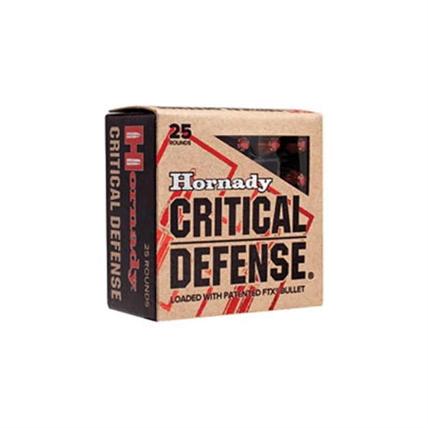 Picture of  Hornady 90250 Critical Defense  9Mmluger 115Gr Hornady Flex Tip Expanding 25 Per Box/10 Case 090255902501