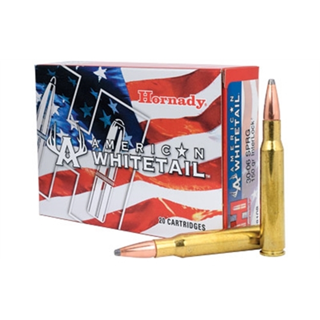 Picture of  Hornady 8108 American Whitetail  30-06Springfield 150Gr Interlock Spire Point 20 Per Box/10 Case