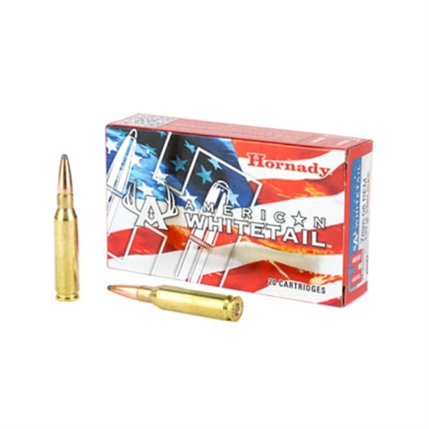Picture of Hornady American Whitetail Rifle Ammo 7Mm-08 Rem, Interlock Sp, 139 Grains, 2840 Fps, 20, Boxed 090255380576