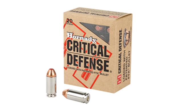 Picture of Hornady 91340 Critical Defense  40S&W 165Gr Hornady Flex Tip Expanding 20 Per Box/10 Case 090255913408 -