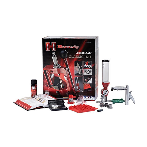 Picture of Hornady Lock-N-Load Classic Kit. Includes Single Stage Press, Powder Measure, Powder Trickler, Scale, Etc.. 085003