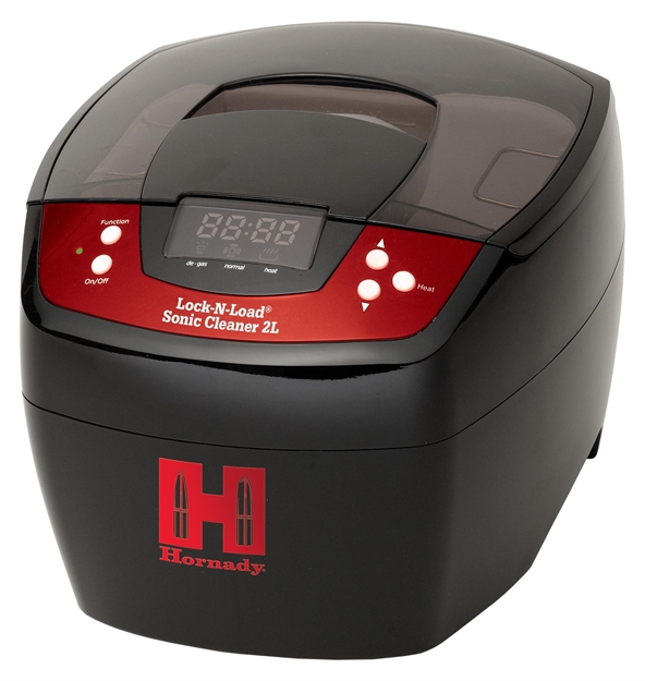 Picture of  Hornady 043320 Lock-N-Load Sonic Cleaner 2L Black Multi Caliber 090255433203